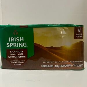 Irish Spring Bar Soap Saharan Dawn 6 Deodorant Bar Soap Cedar Vetiver Scent New